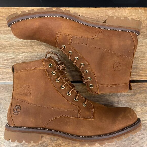 TIMBERLAND MEN\'S REDWOOD FALLS WATERPROOF RUST FULL GRAIN A44MY ALL SIZES main image 8